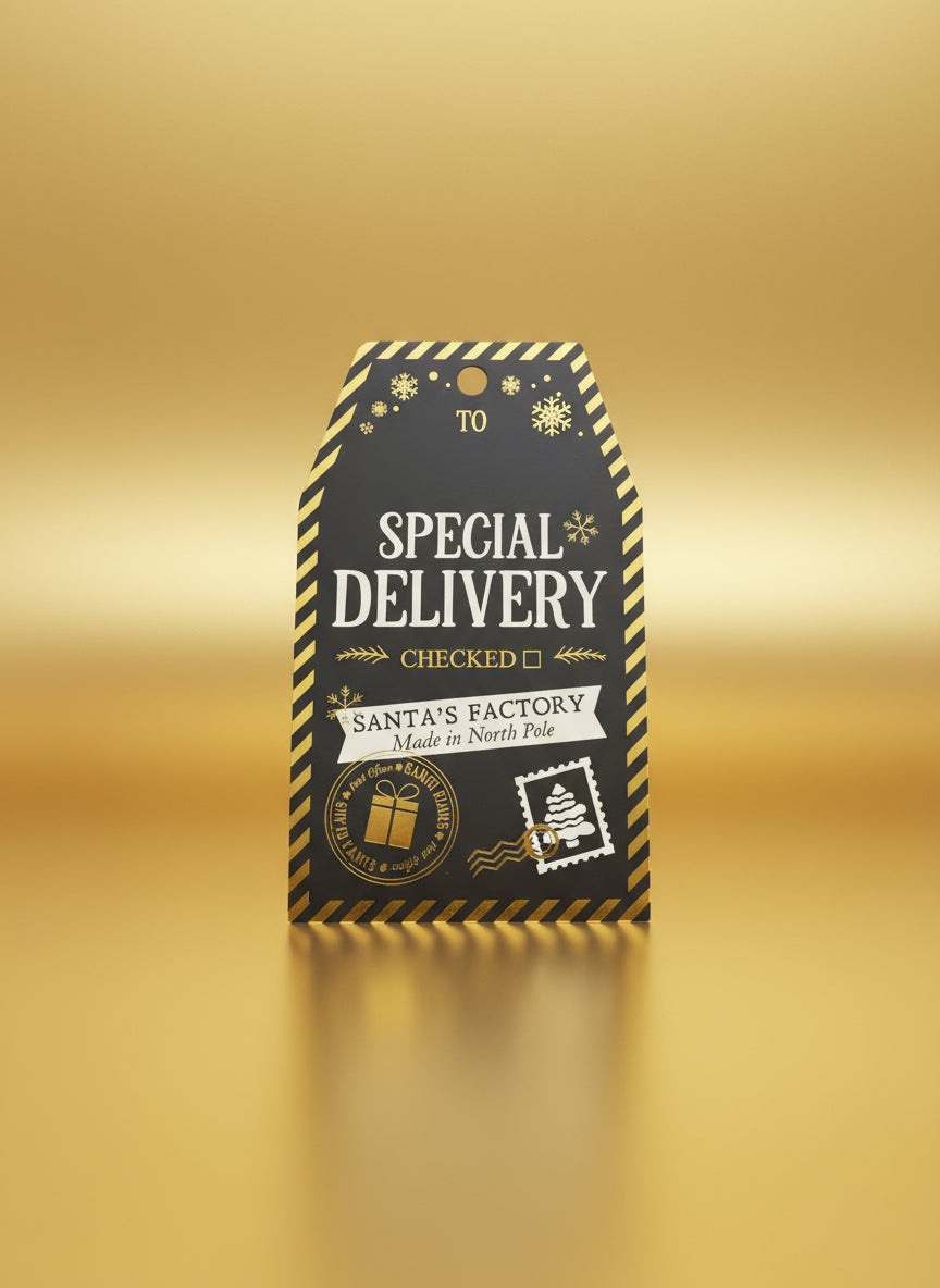 4Pc Large Festive Gift Tags