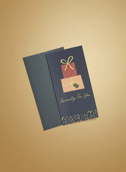 4Pcs Money Wallet - Festive Blank Cards