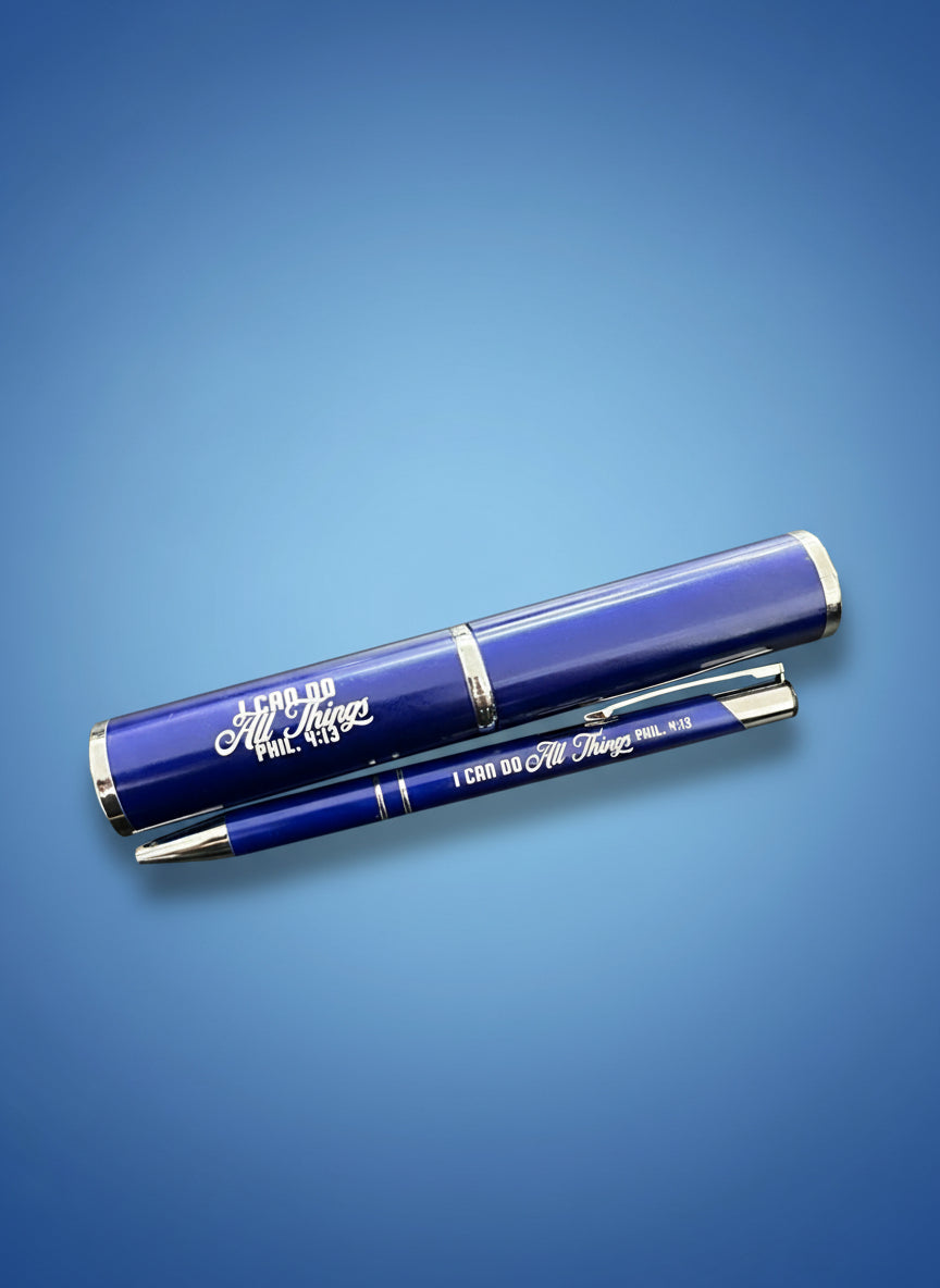 I Can Do All Things - Phil.4.13 Pen in Tube - Christian Gift