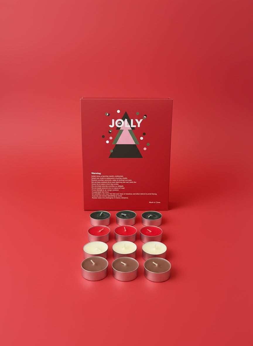 12 x Tealight Candles - Pine, Cookies & Cream, Cherry, Vanilla