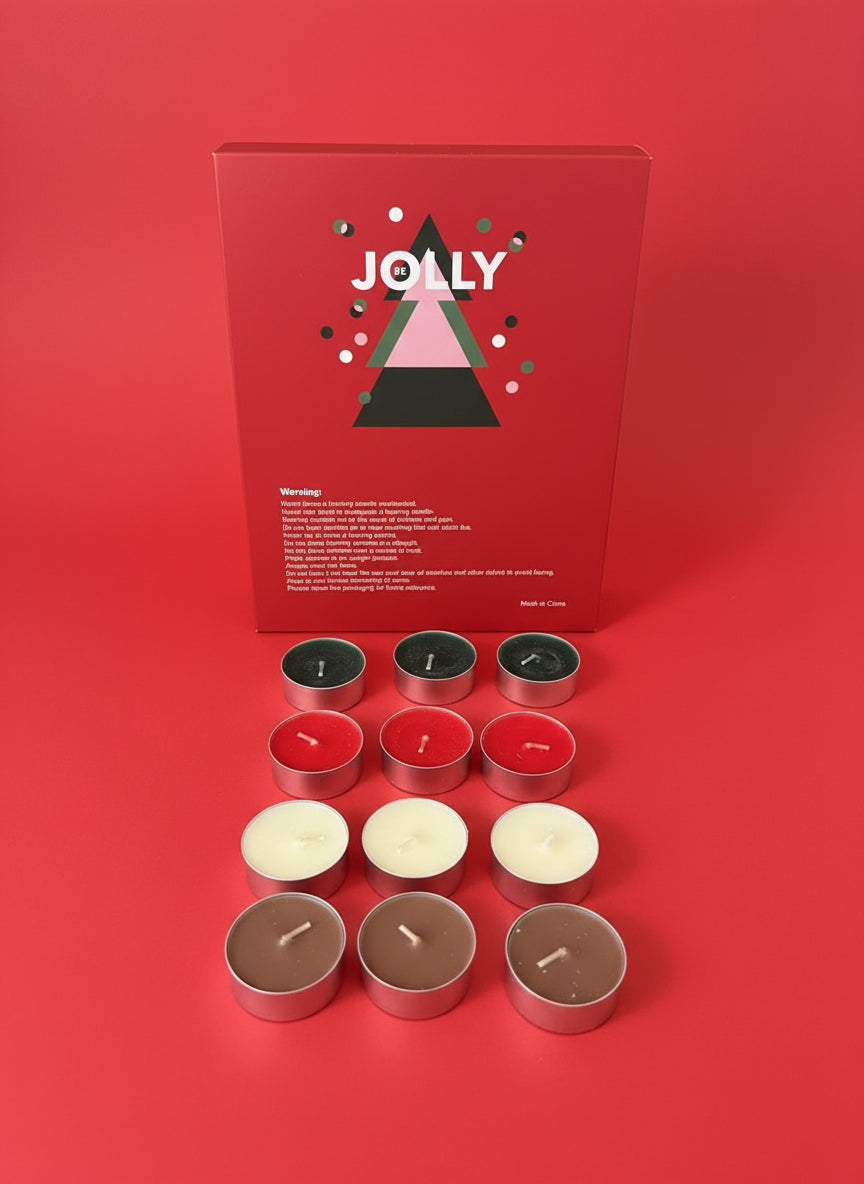 12 x Tealight Candles - Pine, Cookies & Cream, Cherry, Vanilla