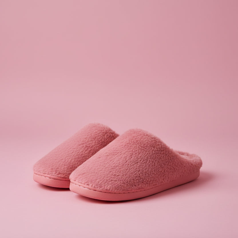 Fluffy Platform Mule Slippers