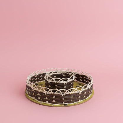 Small Round Gift Basket (Excludes Content)