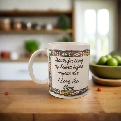 Mom Quote Mug - African