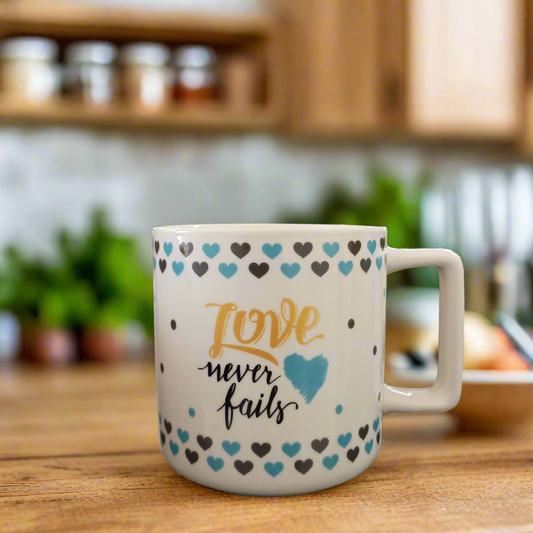 Love Never Fails Mug