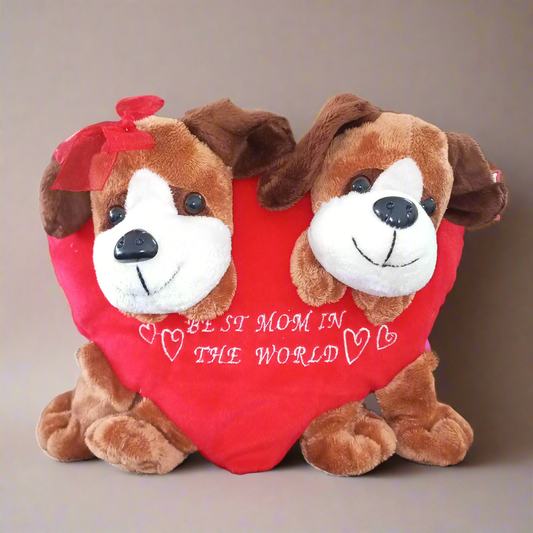 Best Mom Dig Pillow - Red