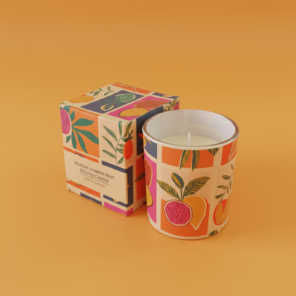 Tropical Summer Fruit Scented Candle