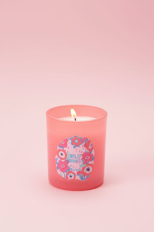 Petal Wild Hibiscus Scented Candle - 7x8cm