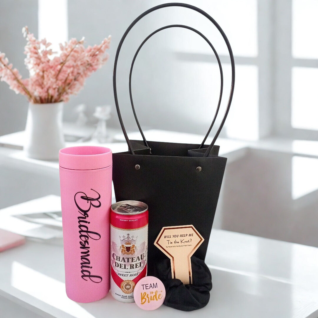 Bridesmaids Proposal Gift Bag - Pink
