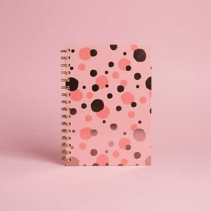 Notebook A5 - Pink With Dots