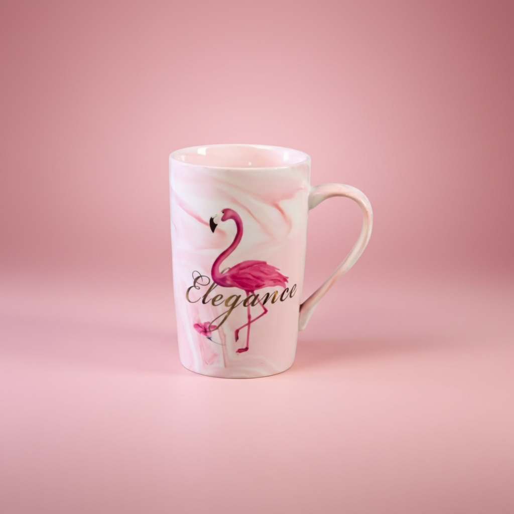 Flamingo Elegance Ceramic Mug