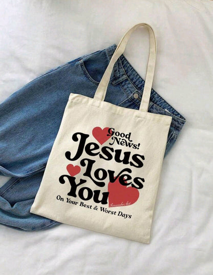 Jesus Loves You Tote Bag