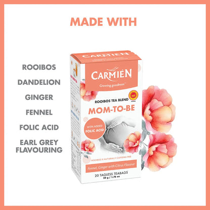 Carmien Tea Mom-to-be with Folic Acid - 20 Tea Bags - Rooibos Tea