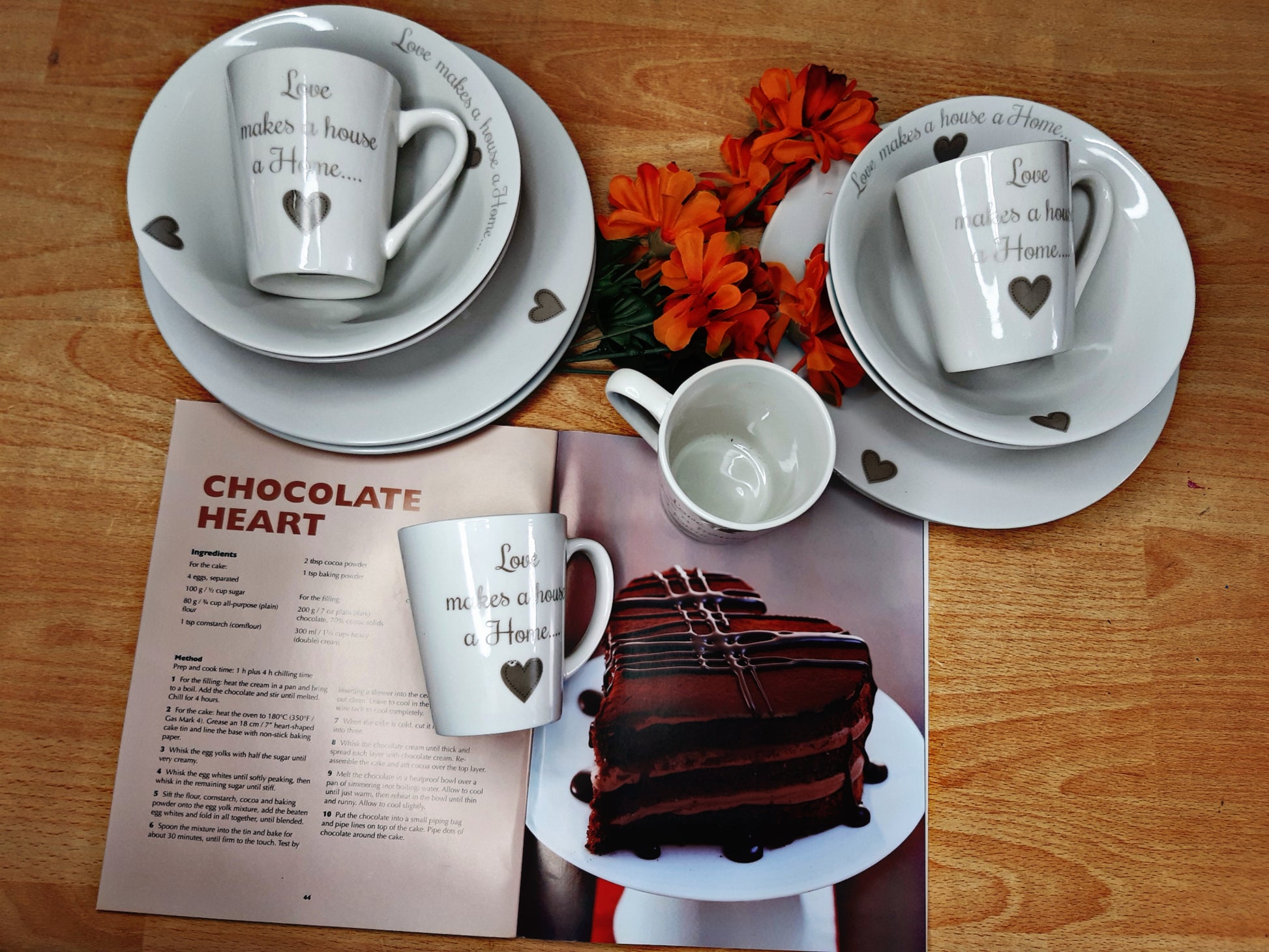 12 piece love dinner set