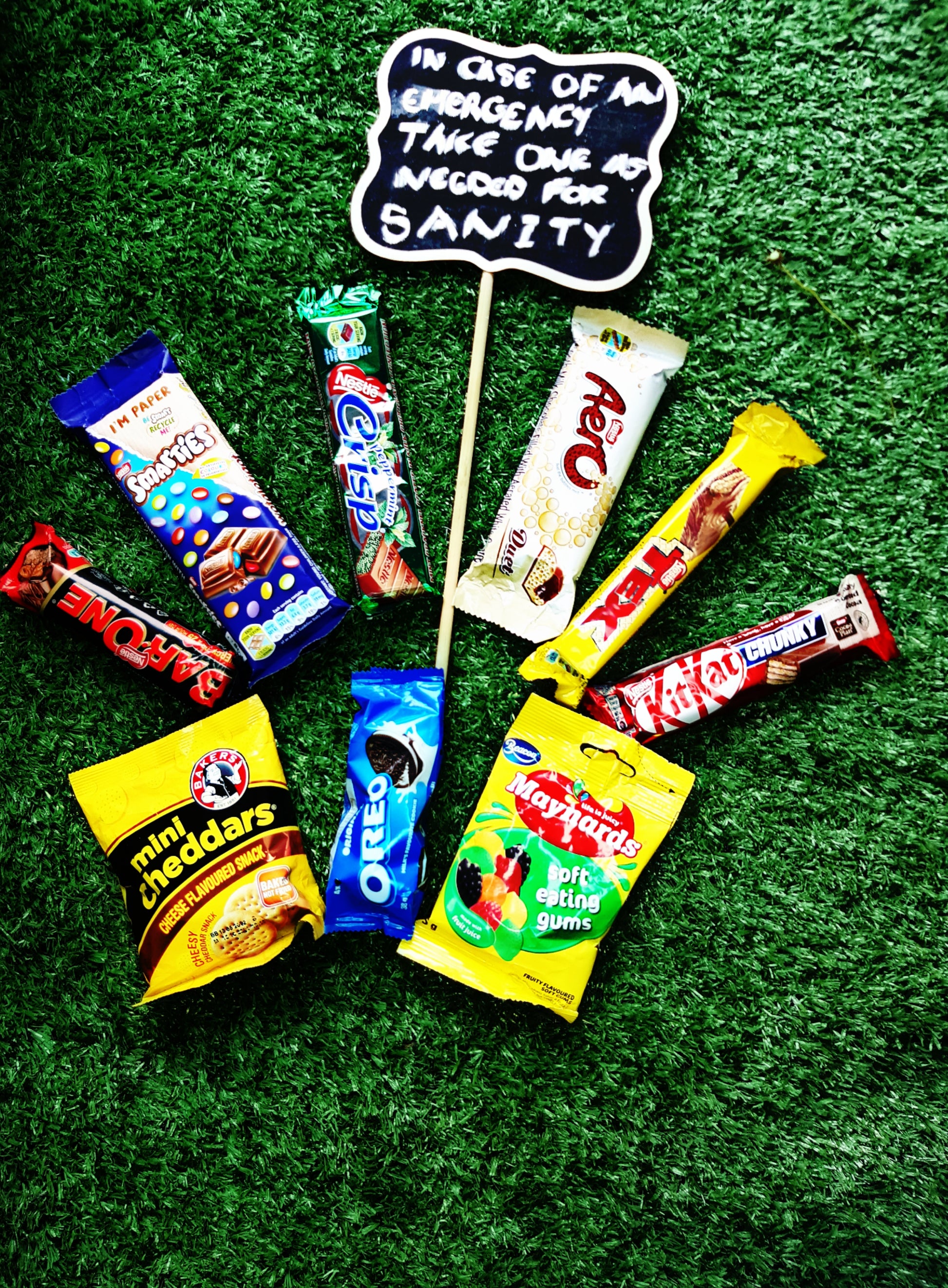 emergency snack stash