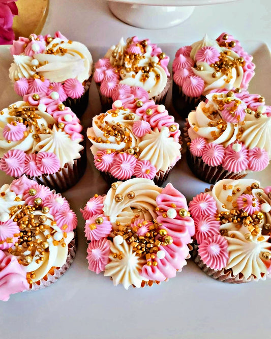 Bright Pink Cupcakes