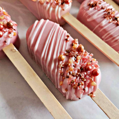 Rosegold & Pink Cakesicles / Cake Pops