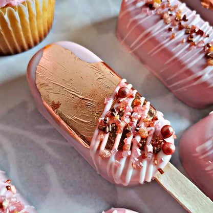 Rosegold & Pink Cakesicles / Cake Pops
