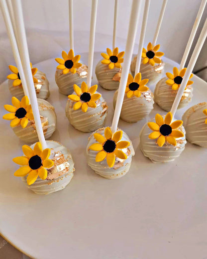 Sunflower Themed Cakesicles/ Cake Pops