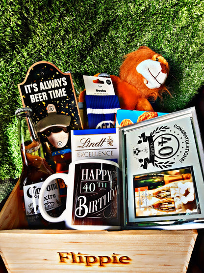 Personalized Birthday Beer & Snack Hamper